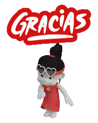 Gracias Thank You Sticker by Zhotcita