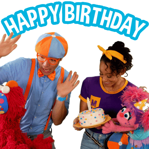Happy Birthday Elmo Sticker by Moonbug