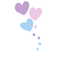 lvegm99 heart pink blue purple Sticker