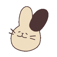 tsengtoudesign yes bunny rabbit 兔 Sticker