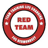 Red Team Sticker by F45 Bermondsey