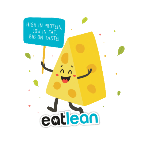 eatleancheese healthy cheese protein cheesy Sticker