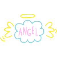 90S Angel Sticker