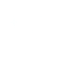 Sticker gif. Three white four-pointed stars twinkling and popping.