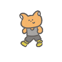 Fox Walk Sticker