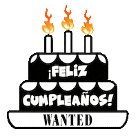Birthday Feliz Cumple Sticker by Wanted Agency