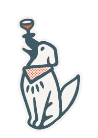 Dog Cocktails Sticker by JonDraws