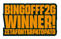 Bingofff Sticker by Zetafonts Type Foundry