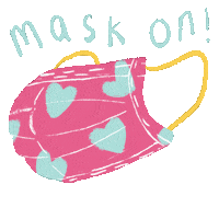 Pink Mask Sticker by ardhemis
