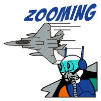 DSTASpreadGoodVibes plane air force zooming dastan Sticker