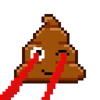Art Shitting Sticker by Poopies.io