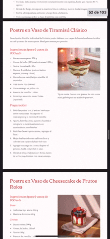 gif postres en vaso