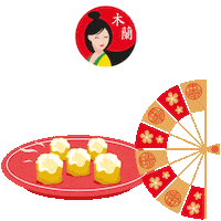 chinese asia Sticker by Mulan Asian Food