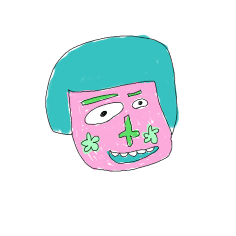Happy Girl Sticker