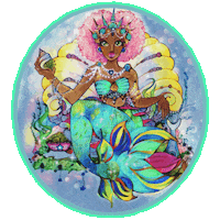 Big Hair Mermaid Sticker by THSeaSiren