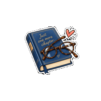 Book Glasses Sticker