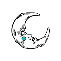 ladanidisena sun moon ladanidisena Sticker