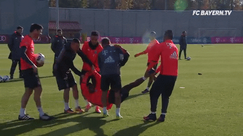 Friends Help GIF by FC Bayern Munich