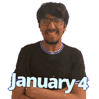 January 4 Sticker