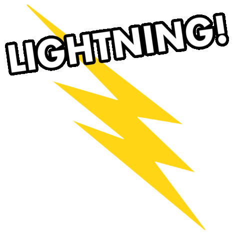 Lightning Bolt Sticker by Donut Media