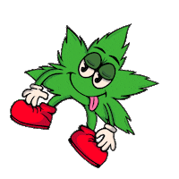 Rainbow Weed Sticker