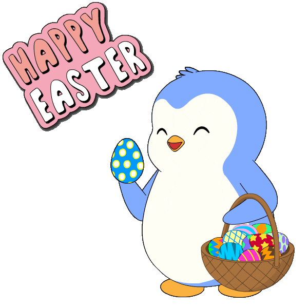 Easter Bunny Penguin Sticker by Pudgy Penguins