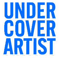 undercover-artist blue white flash uaf2023 Sticker