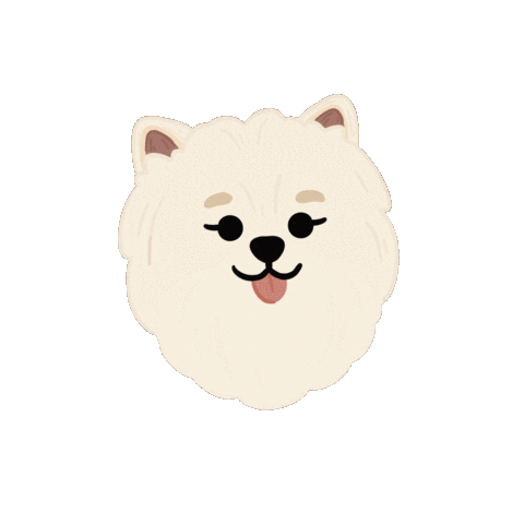 Happy Dog Sticker by Ann of Facedit