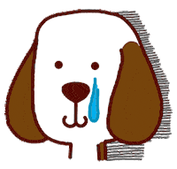 Sad Dog Sticker