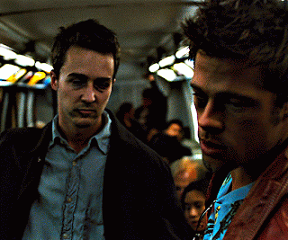 Adamon giphyupload brad pitt edward norton GIF