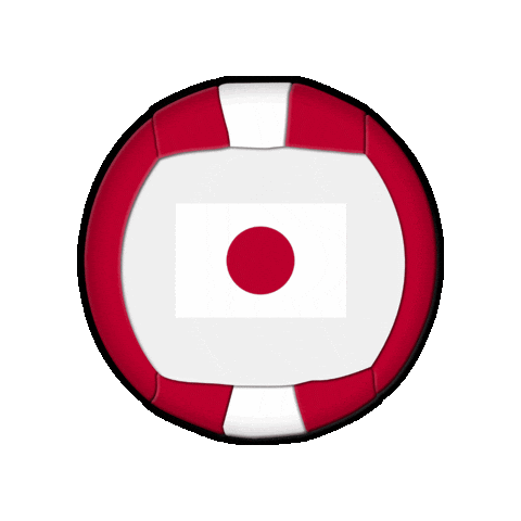 Japan Ball Sticker by Swiss Dodgeball