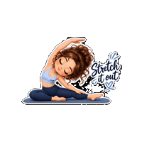 Yoga Stretching Sticker