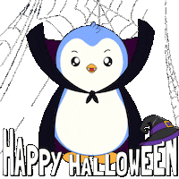 Trick Or Treat Halloween Sticker by Pudgy Penguins
