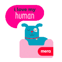 I Love Cat Sticker by MeraPetfood