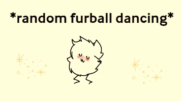 dancing cuteness furball madebystarcough GIF