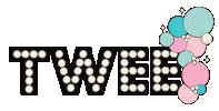 tweepartees balloons marquee twee balloon garland Sticker