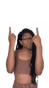 clickmavenmedia woman pointing black woman pointing up Sticker