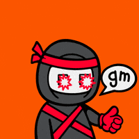 Good Morning Gm GIF by Pizza Ninjas