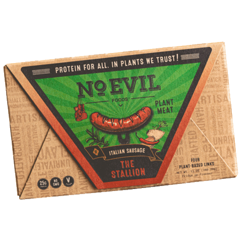 Plant Based Vegan Sticker by No Evil Foods