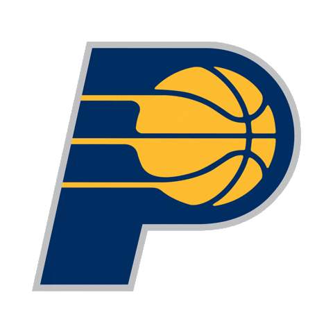 Blue And Gold Logo Sticker by Indiana Pacers