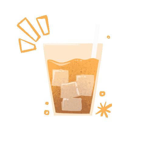 Iced Coffee Art Sticker