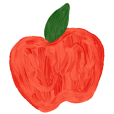 Apple Fruit Sticker by Aviva Atri