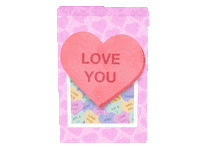 I Love You Candy Sticker