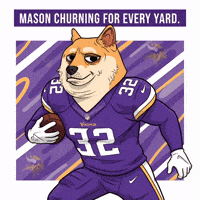 Minnesota Vikings Running GIF by Doge Pound