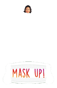 Mask Up Sticker by BORN ON INSTAGRAM