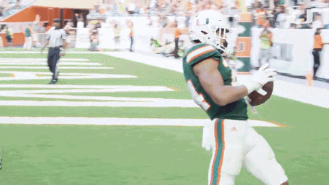 dragon ball z football GIF by Miami Hurricanes