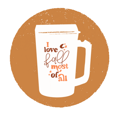 Pumpkin Spice Coffee Sticker by Kelsey Davis
