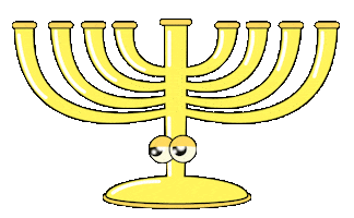 Hanukkah Menorah Sticker by Originals