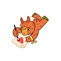 Bravinhos love art heart amor Sticker