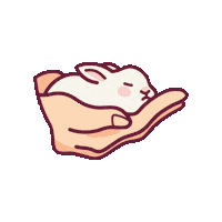 Bunny Sleeping Sticker by NTUCAC